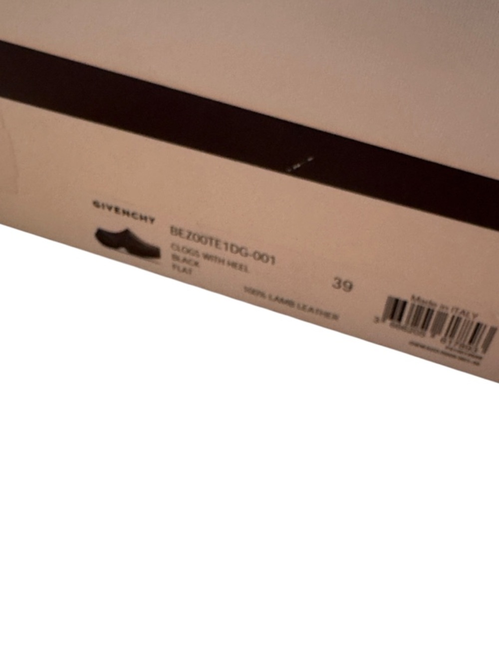 Givenchy Black G Clogs Leather Rubber Mule Slip On Logo SKU 221278M231003 in EUC - Picture 8 of 14